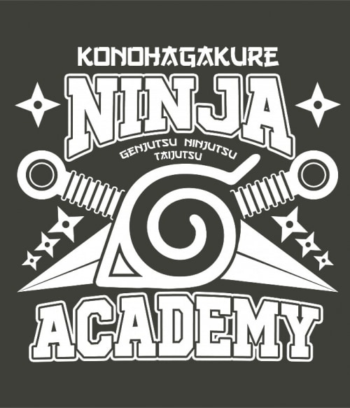Konohagakure Ninja Academy Póló - Naruto - Grenn