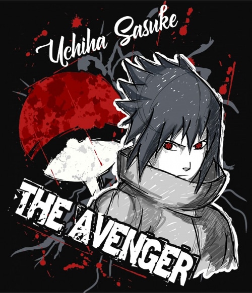 Sasuke Uchiha - The Avenger Póló - Naruto - Grenn