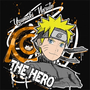 Uzumaki Naruto - The Hero Uzumaki Naruto - The Hero Póló - Naruto - Grenn