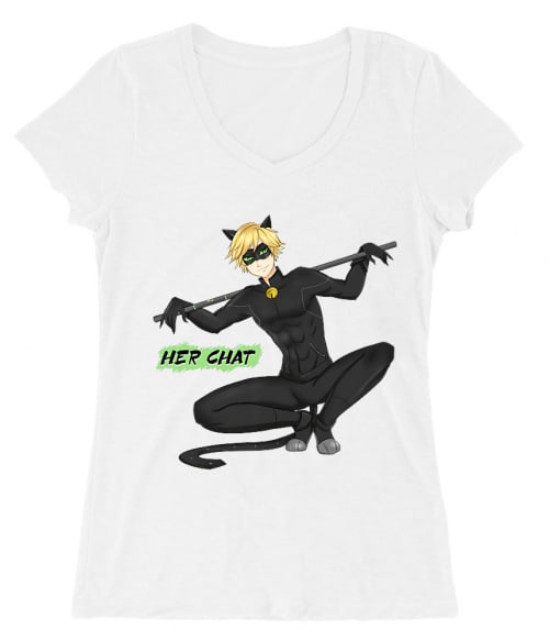 Her Chat - Miraculous Ladybug Her Chat - Miraculous Ladybug Póló - Miraculous Ladybug - Lindako