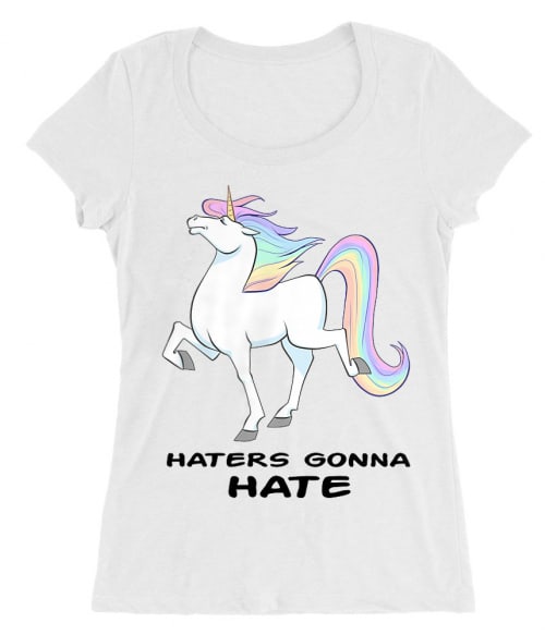 Haters gonna hate - Unikornis Haters gonna hate - Unikornis Póló - - RenoViol