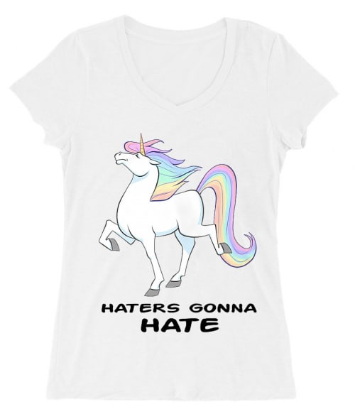 Haters gonna hate - Unikornis Haters gonna hate - Unikornis Póló - - RenoViol