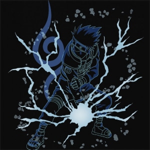 Kakashi Chidori Kakashi Chidori Póló - Naruto - Timmer